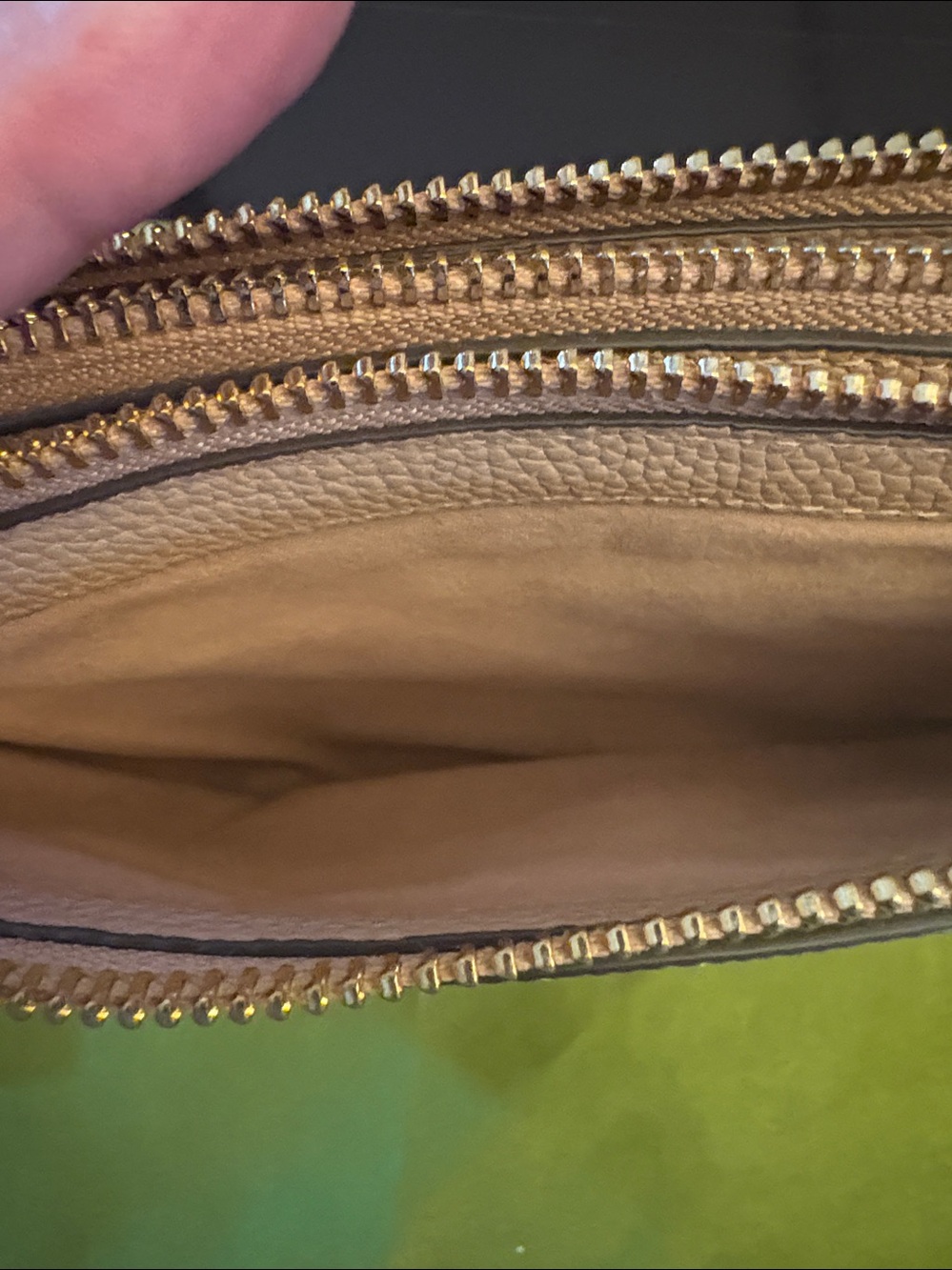 Tory Burch Blush Pink /beige Leather Crossbody with Brown Strap - Picture 8 of 9